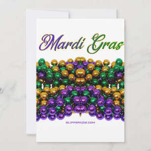Cartes Pour Fêtes Annuelles L'image emblématique sur le thème de Mardi Gras de