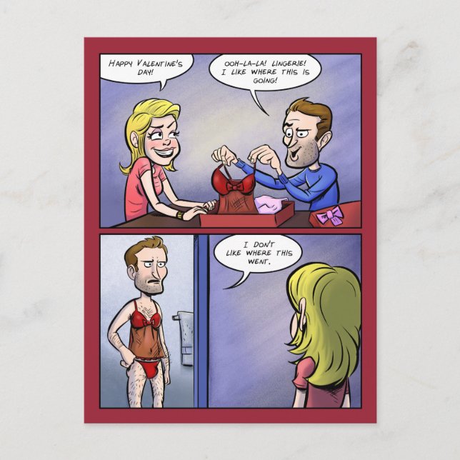 Cartes Pour Fêtes Annuelles Lingerie Valentine (Devant)