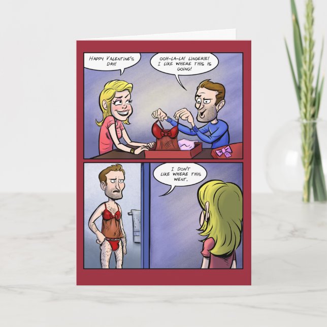 Cartes Pour Fêtes Annuelles Lingerie Valentine (Devant)