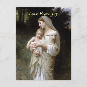 Cartes Pour Fêtes Annuelles L'innocence by Bougeureau, christmas postcards