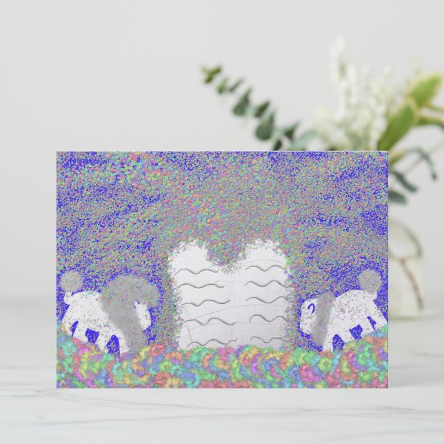 Cartes Pour Fêtes Annuelles Lion de Pessah Pesach (Debout devant)