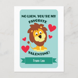 Cartes Pour Fêtes Annuelles Lion Valentine Classom