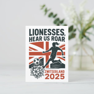 Cartes Pour Fêtes Annuelles Lionesses, Entendez-nous ruer - Football féminin a