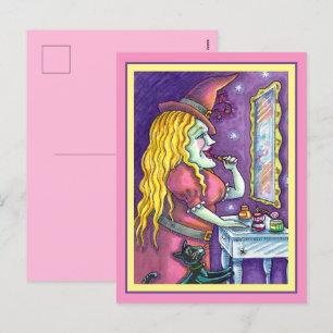 CARTES POUR FÊTES ANNUELLES LIPSTICK DE TÉMOIN, PARFUME & NAIL POLISH, FUNNY C