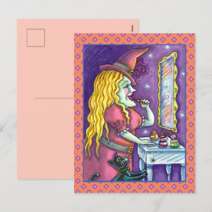 CARTES POUR FÊTES ANNUELLES LIPSTICK DE TÉMOIN, PARFUME & NAIL POLISH, FUNNY C