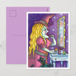 CARTES POUR FÊTES ANNUELLES LIPSTICK DE TÉMOIN, PARFUME & NAIL POLISH, FUNNY C