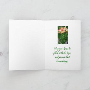 CARTES POUR FÊTES ANNUELLES LIS LISIANTHUS ET HÉMÉROCALLES ROSES ET BLANCS / J