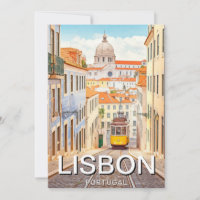 Lisbonne Portugal Panthéon Alfama Aquarelle