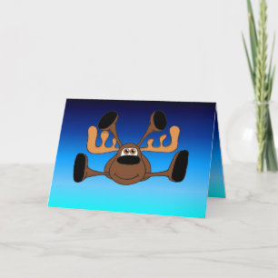Cartes Pour Fêtes Annuelles Lisse l'orignal volant