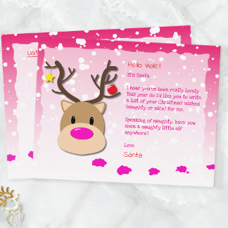 Cartes Pour Fêtes Annuelles Liste de Noël des enfants au Père Noël
