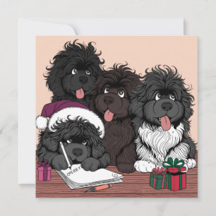 Cartes Pour Fêtes Annuelles Liste de Noël, en vérifiant deux fois