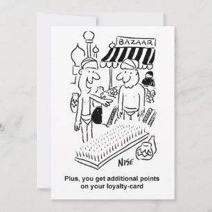 Cartes Pour Fêtes Annuelles Lit de clous sur un dessin de Bazar