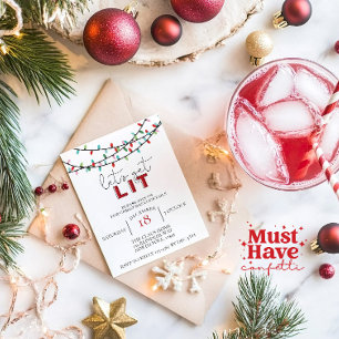 Cartes Pour Fêtes Annuelles Lit Noël Cocktail de Noël Fête des amis