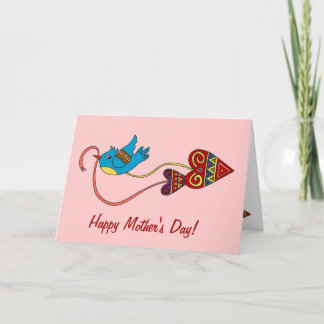 Cartes Pour Fêtes Annuelles Little Bird Ukrainian Folk Art