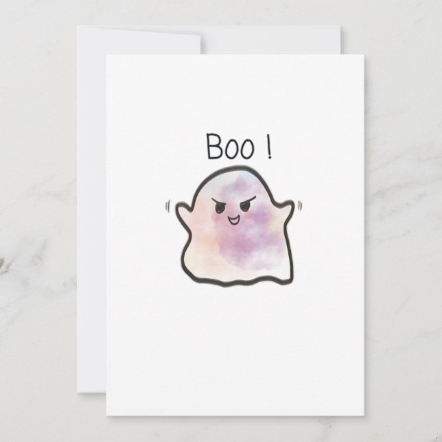 Cartes Pour Fêtes Annuelles Little Boo est un mème drôle et effronté (Devant)