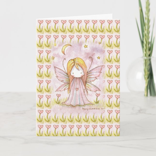Cartes Pour Fêtes Annuelles Little Heart Fairy Valentine Card (Devant)