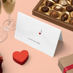 Cartes Pour Fêtes Annuelles Little Love Note Horizontale Toutes les Occasions 