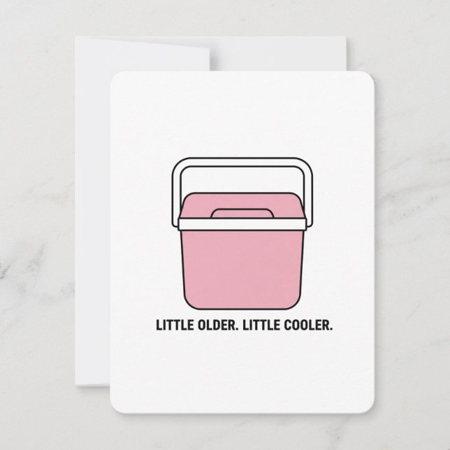 Cartes Pour Fêtes Annuelles Little Older Little Cooler Fun Birthday Card (Devant)