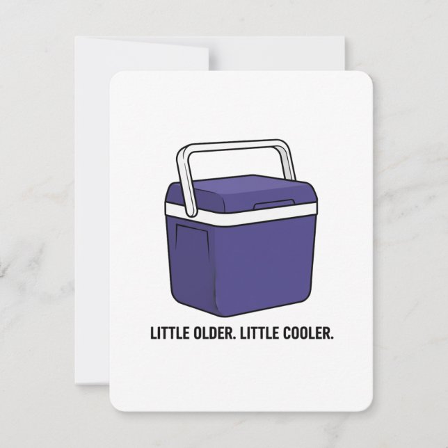 Cartes Pour Fêtes Annuelles Little Older Little Cooler Funny Birthday Card (Devant)