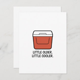 Cartes Pour Fêtes Annuelles Little Older Little Cooler Modern Birthday Card