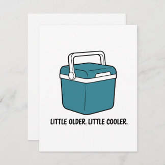 Cartes Pour Fêtes Annuelles Little Older Little Cooler Retro Birthday Card