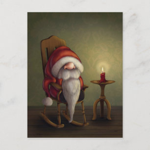 Cartes Pour Fêtes Annuelles Little Père Noël dans son fauteuil roulant