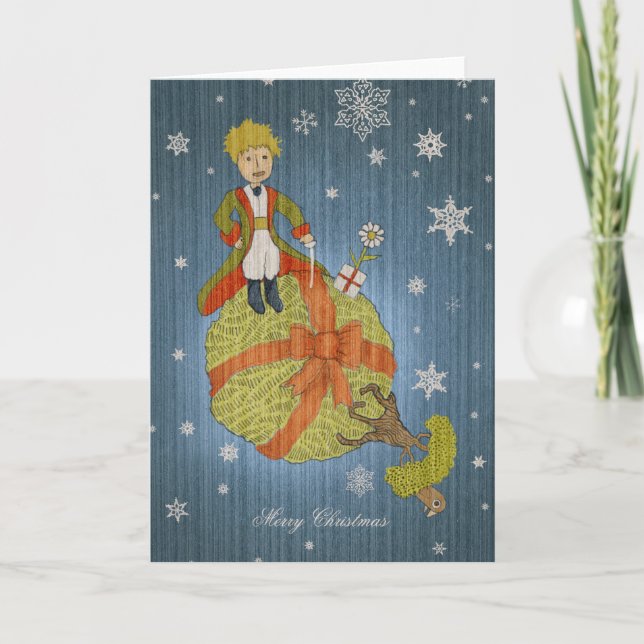 Cartes Pour Fêtes Annuelles Little Prince (Devant)
