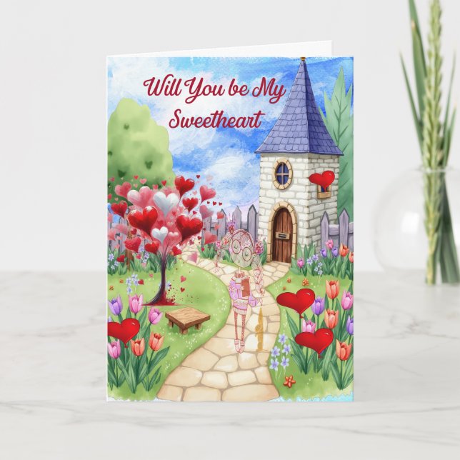 Cartes Pour Fêtes Annuelles Little Village Chéri Valentine (Devant)