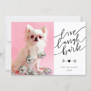 Cartes Pour Fêtes Annuelles Live Laugh Bark   Animaux de Noël 2 Photo