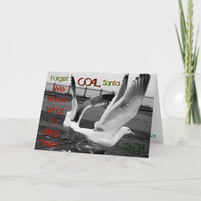 Cartes Pour Fêtes Annuelles Livraison de Noël - Style Seagull (Devant)