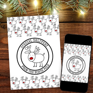 Cartes Pour Fêtes Annuelles Livraison spéciale du pôle Nord Personnalisée