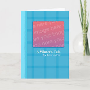 Cartes Pour Fêtes Annuelles Livre bleu de plaid