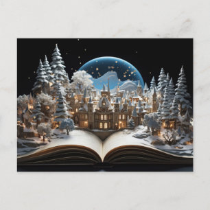 Cartes Pour Fêtes Annuelles Livre de Noël Snow-Globe Village
