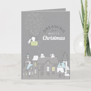 Cartes Pour Fêtes Annuelles Livre magique Noël blanc
