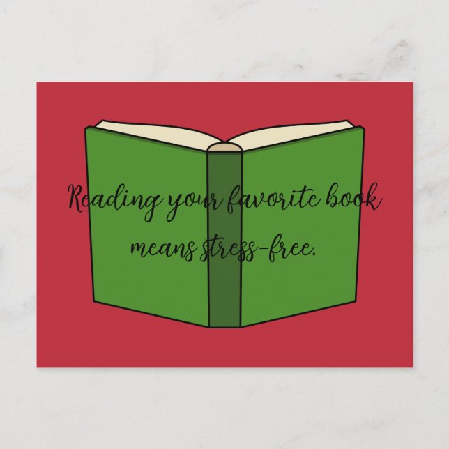 Cartes Pour Fêtes Annuelles Livre vert de dessin | Ajouter du texte (Devant)