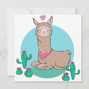 Cartes Pour Fêtes Annuelles Llama