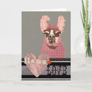 Cartes Pour Fêtes Annuelles Llama Love Valentine