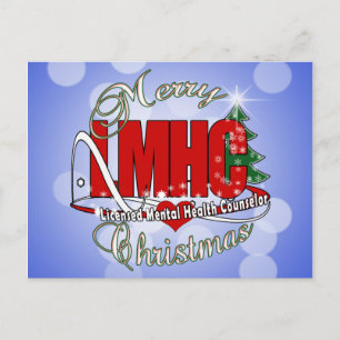 Cartes Pour Fêtes Annuelles LMHC CHRISTMAS Conseiller en santé mentale autoris