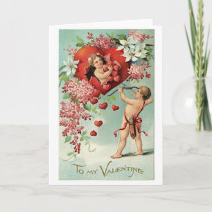 Cartes Pour Fêtes Annuelles loarts angel cherub vintage valentine