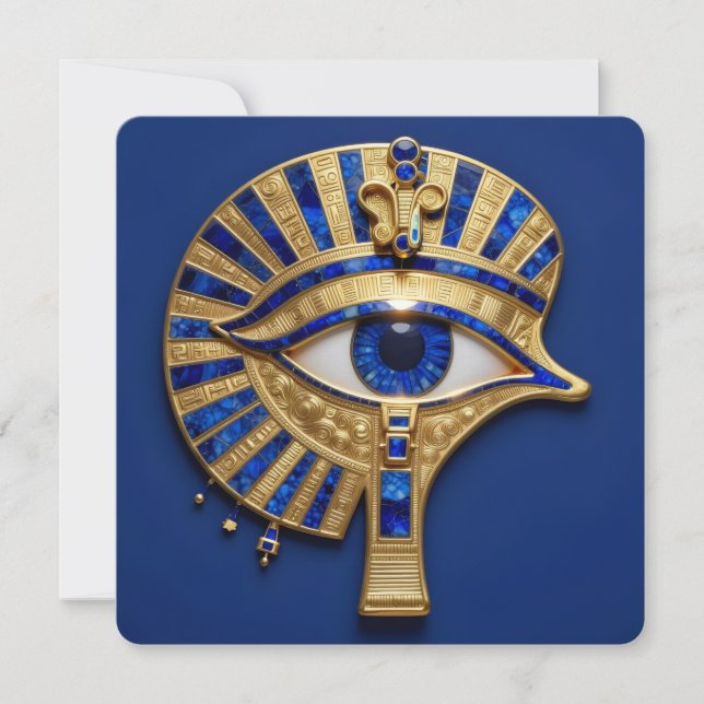 Cartes Pour Fêtes Annuelles L'Œil égyptien ´8 (Devant)