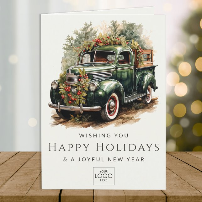 Cartes Pour Fêtes Annuelles Logo de l'entreprise Professionnel Élégant Personn (Créateur téléchargé)