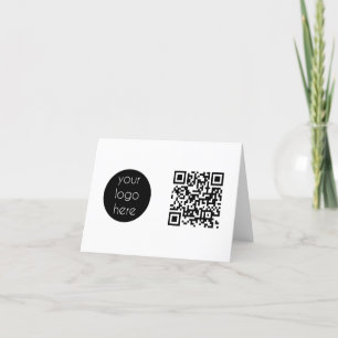 Cartes Pour Fêtes Annuelles Logo d'entreprise Code QR promotionnel de la socié