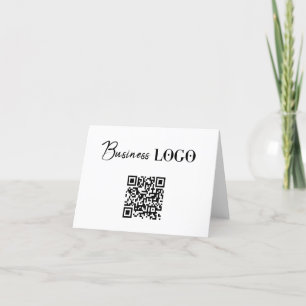 Cartes Pour Fêtes Annuelles Logo d'entreprise Code QR promotionnel de la socié