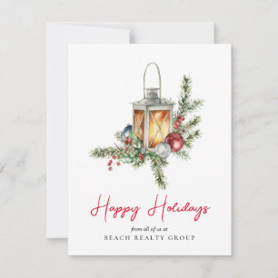 Cartes Pour Fêtes Annuelles Logo d'entreprise de Noël aquarelle d'affaires