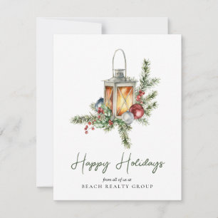 Cartes Pour Fêtes Annuelles Logo d'entreprise de Noël aquarelle d'entreprise