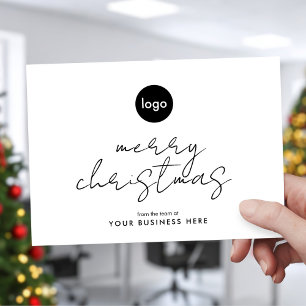Cartes Pour Fêtes Annuelles Logo d'entreprise Joyeux Noël