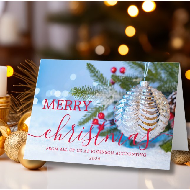 Cartes Pour Fêtes Annuelles Logo d'entreprise Noël Entreprise moderne (Créateur téléchargé)