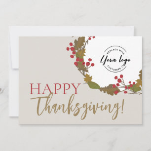 Cartes Pour Fêtes Annuelles Logo d'entreprise personnalisé pour un Joyeux Than