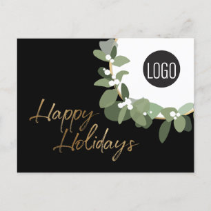 Cartes Pour Fêtes Annuelles Logo d'entreprise personnalisée moderne code QR Jo