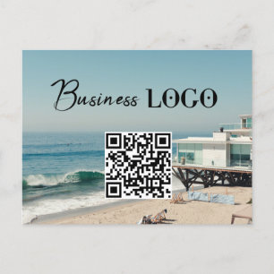 Cartes Pour Fêtes Annuelles Logo d'entreprise promotionnel Code QR Photo